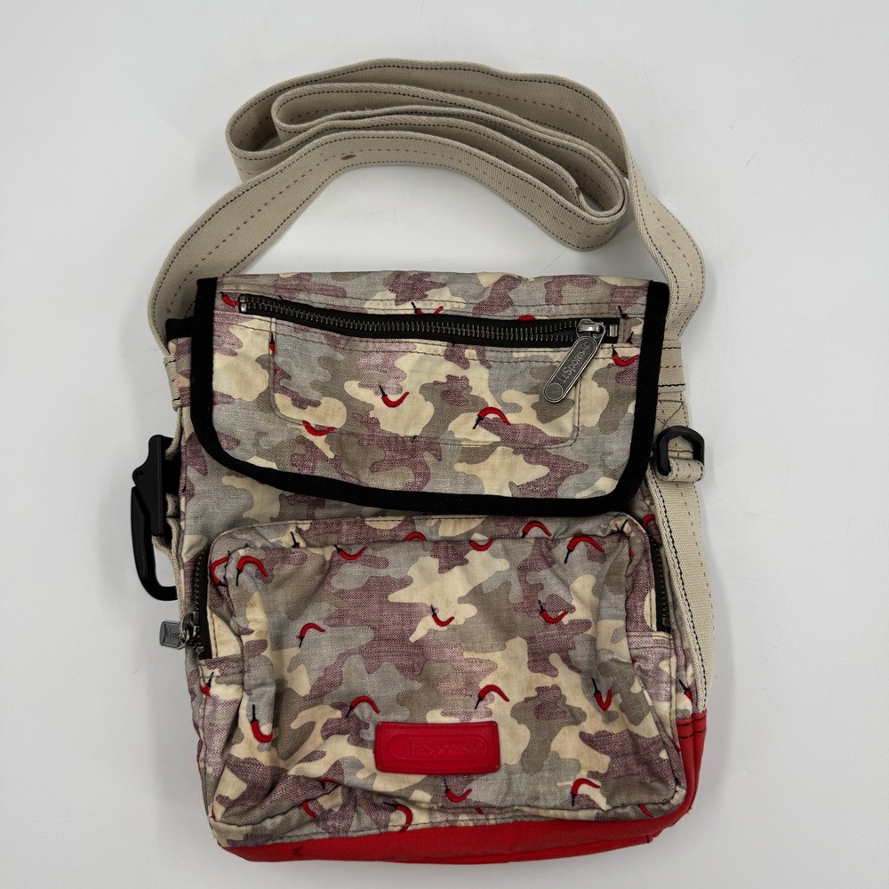 LeSportsac Crossbody Bag Medium Camo Chili Pepper 40th Anniversary Limited Ed